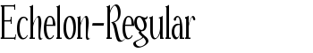 Echelon-Regular font