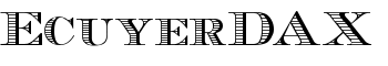 EcuyerDAX font