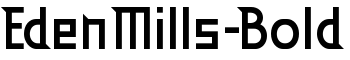 EdenMills-Bold font