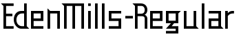 EdenMills-Regular font