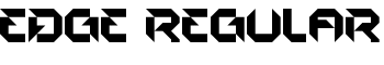 EDGE Regular font