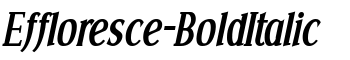Effloresce-BoldItalic font