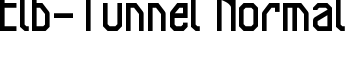 Elb-Tunnel Normal font