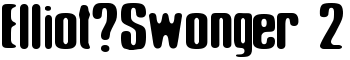 Elliot_Swonger 2 font