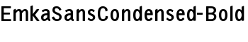 EmkaSansCondensed-Bold font