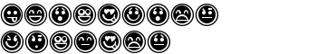 download Emoticons Outline font