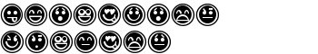 Emoticons Outline font