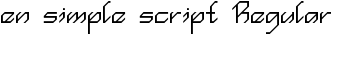 download en simple script Regular font