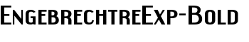 EngebrechtreExp-Bold font