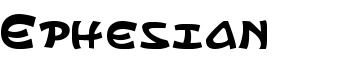 Ephesian font