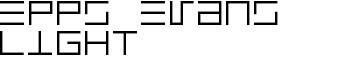 Epps Evans Light font