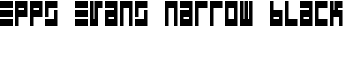 Epps Evans Narrow Black font