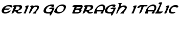 Erin Go Bragh Italic font