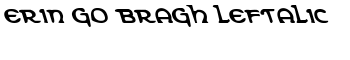 Erin Go Bragh Leftalic font