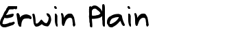 Erwin Plain font