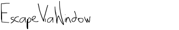 EscapeViaWindow font