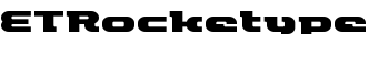 ETRocketype font