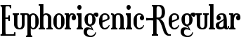 Euphorigenic-Regular font