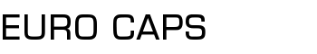 Euro Caps font