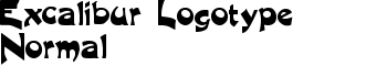 download Excalibur Logotype Normal font