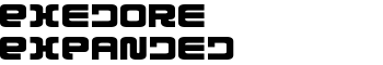 Exedore Expanded font