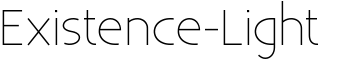 download Existence-Light font