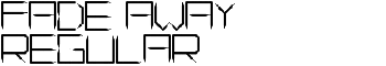 Fade Away Regular font