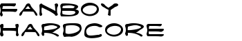 Fanboy Hardcore font