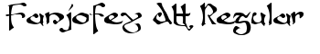 Fanjofey AH Regular font