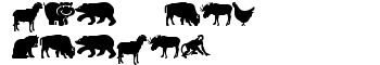 Farm & Wild Animals font