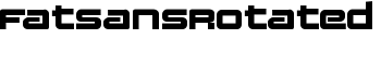 FatsansRotated font