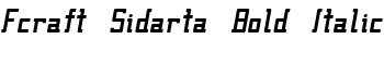 Fcraft Sidarta Bold Italic font