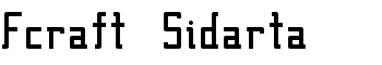 download Fcraft Sidarta font