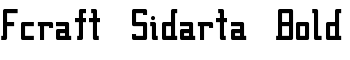 Fcraft Sidarta Bold font