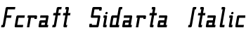 download Fcraft Sidarta Italic font