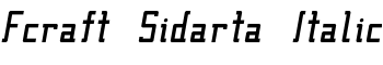 Fcraft Sidarta Italic font