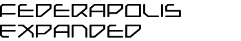 Federapolis Expanded font