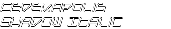download Federapolis Shadow Italic font