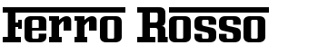 Ferro Rosso font