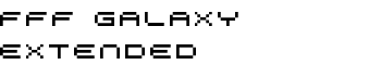 FFF Galaxy Extended font
