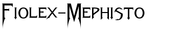 Fiolex-Mephisto font