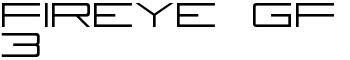 Fireye GF 3 font