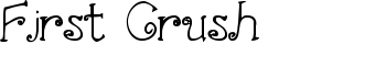 First Crush font