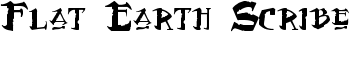 Flat Earth Scribe font