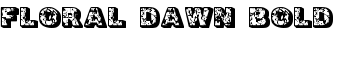 Floral Dawn Bold font