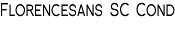 Florencesans SC Cond font