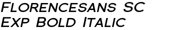downloadFlorencesans SC Exp Bold Italic font