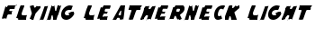 Flying Leatherneck Light font