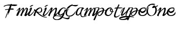 FmiringCampotypeOne font