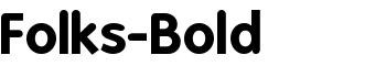 Folks-Bold font